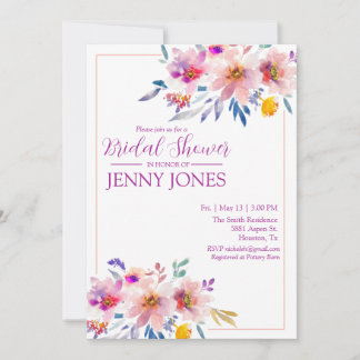 Wedding Shower Invitation Elegant