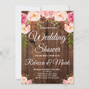 Wedding Shower Party, Floral Wedding Shower Invitation