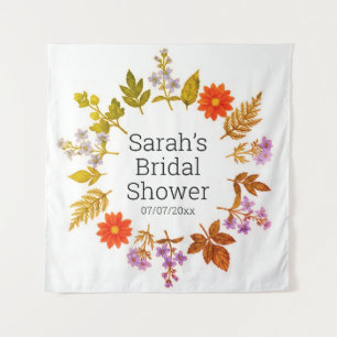 Wedding shower personalized tapestry