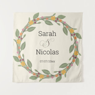 Wedding shower wall poster personalized tapestry