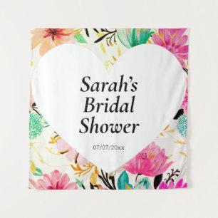 Wedding shower wall poster personalized tapestry