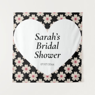 Wedding shower wall poster personalized tapestry
