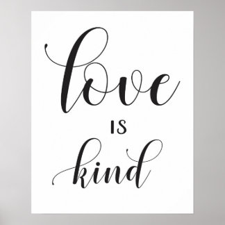 Wedding Sign - 1 Corinthians 13 - Love is Kind