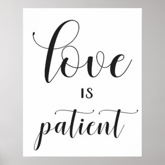 Wedding Sign - 1 Corinthians 13 - Love is Patient
