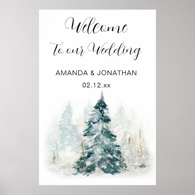 Wedding Sign - Amanda (Front)