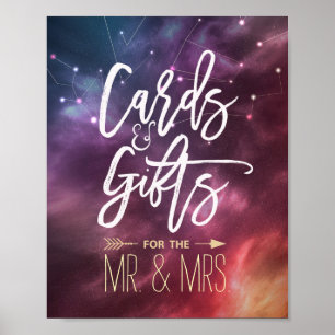 Wedding Sign Cards Gifts Star Galaxy Constellation