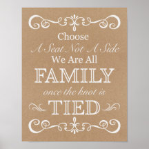 Wedding Sign – Choose A Seat Rustic Wedding Sign