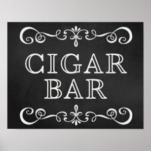 Wedding Sign – Cigar Bar Wedding Chalkboard Sign