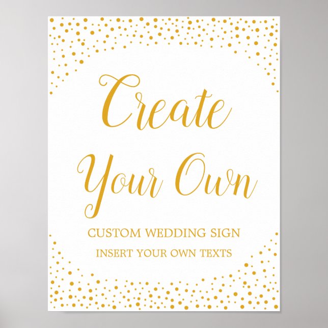 Wedding Sign – Create Your Own Confetti Sign (Front)