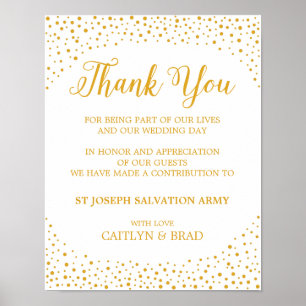 Wedding Sign – Donation Confetti Wedding Sign