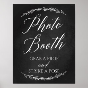 Wedding Sign – Photo Booth Wedding Chalkboard Sign