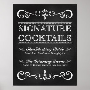 Wedding Sign – Signature Cocktail Chalkboard Sign