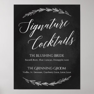 Wedding Sign – Signature Cocktail Chalkboard Sign