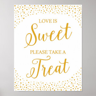 Wedding Sign – Take A Treat Confetti Wedding Sign