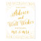 Wedding Sign – Well Wishes Confetti Wedding Sign