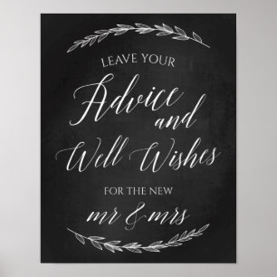 Wedding Sign – Well Wishes Wedding Chalkboard Sign