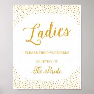 Wedding Sign – Women Bathroom Basket Confetti Sign