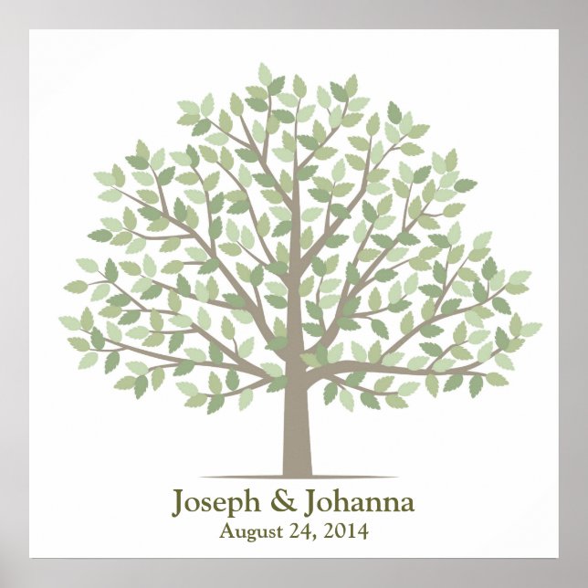 Wedding Signature Tree – Classic Poster (Front)
