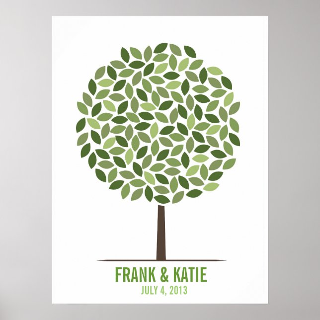Wedding Signature Tree Poster (Front)