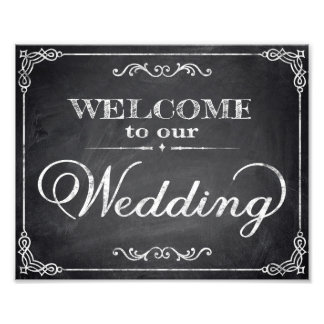 Wedding signs chalkboard welcome