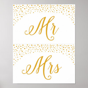 Wedding Signs – DIY Bridal Chairs Confetti Sign