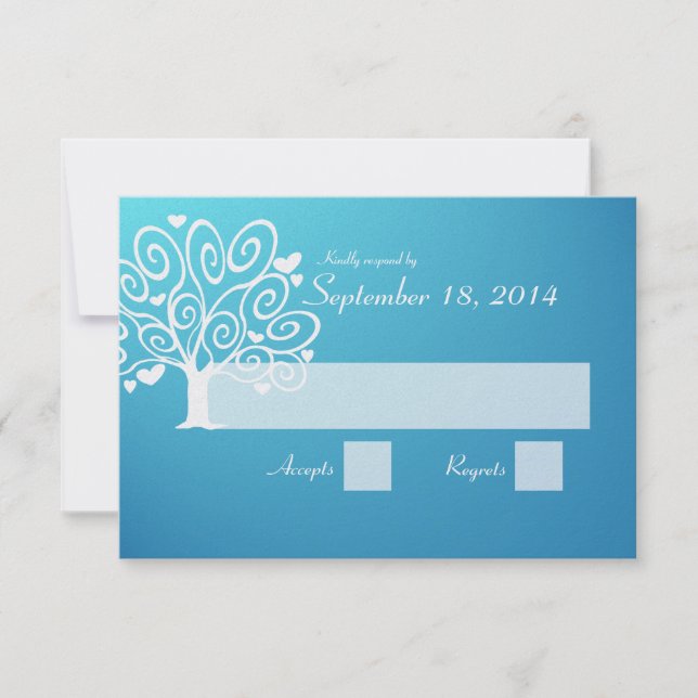 Wedding Silhouette RSVP (Front)