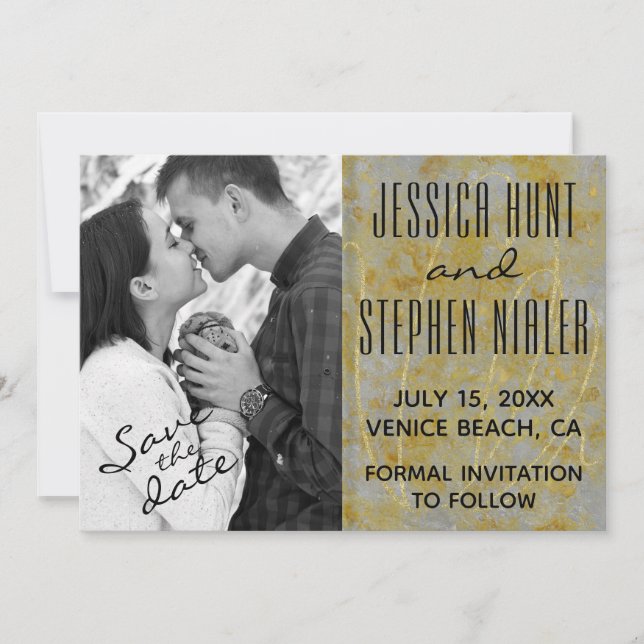 Wedding Silver Lining Save The Date (Front)