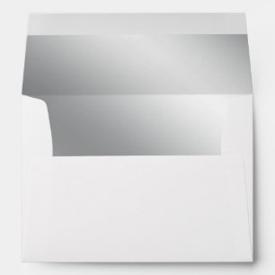 Wedding Silver Plain Envelope
