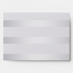 Wedding   Silver Violet Shimmer Stripe Envelope