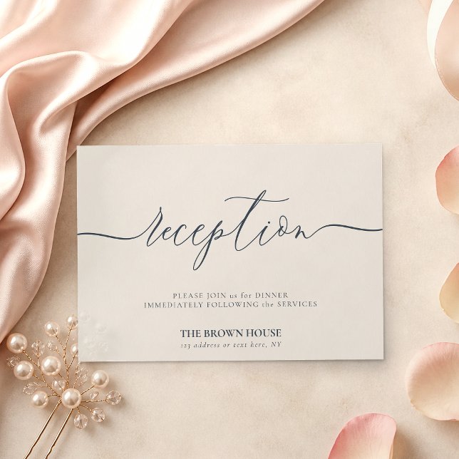 Wedding Simple After Dinner Reception Invitation (Creator Uploaded)
