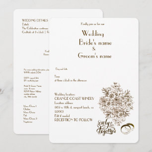 wedding simple invitation