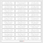 Wedding Simple Modern Chic Guest Names & Address