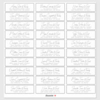 Wedding Simple Modern Chic Guest Names & Address