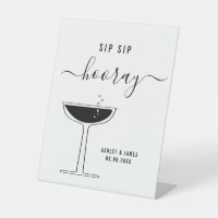 Wedding Sip Sip Hooray Champagne Coupe Glass