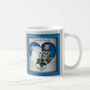 Wedding Skulls - Blue Coffee Mug
