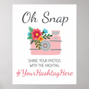 Wedding Social Media Hashtag Sign
