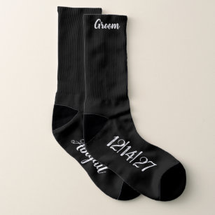 Wedding Socks, Wedding Hashtag, Groom Socks, Socks
