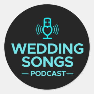 Wedding Songs Podcast Logo Sticker