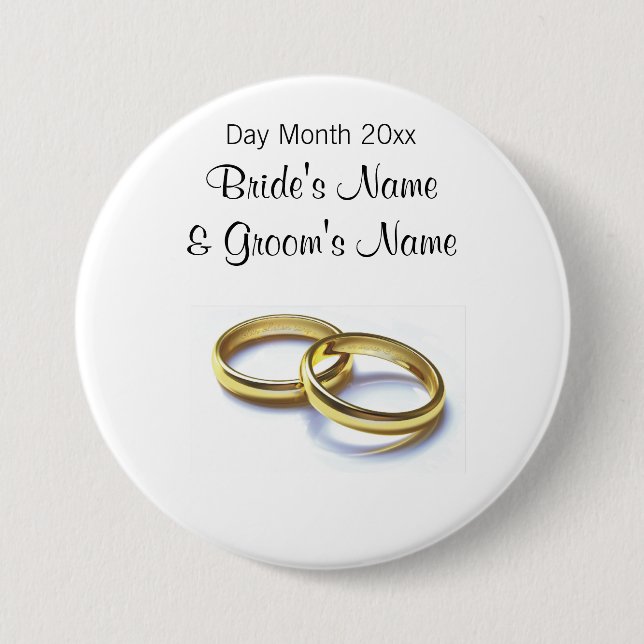 Wedding Souvenirs, Gifts, Giveaways for Guests 7.5 Cm Round Badge (Front)