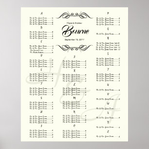 Wedding Special Event Guest Seating Chart