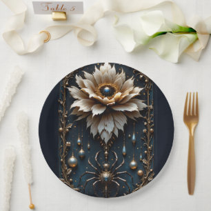Wedding Spider – Guardian of the Moon Bloom. Paper Plate