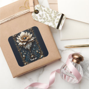 Wedding Spider – Guardian of the Moon Bloom. Square Sticker