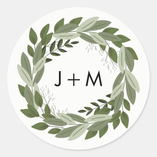 Wedding Sprigs Sticker (Front)