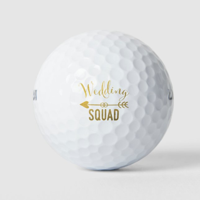 Wedding Squad Golf Ball (Front)