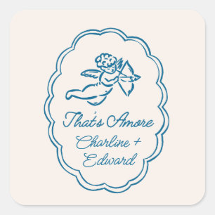 Wedding Square Sticker