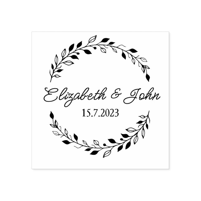Wedding stamp, Custom Wedding Stamp, wedding Rubber Stamp (Imprint)