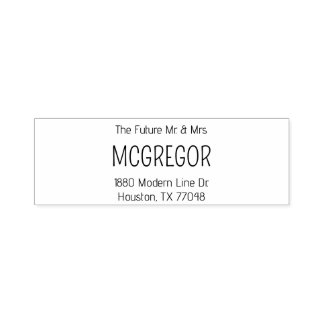 Wedding Stamp Future Mr. Mrs. Last Name Engagement