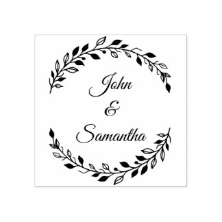 Wedding Stamp, Rubber Wedding Stamps, Custom Stamp