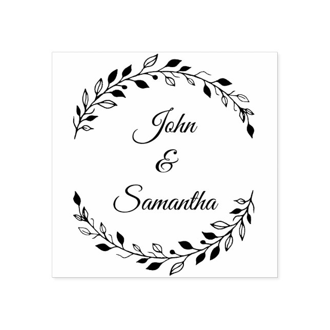 Wedding Stamp, Rubber Wedding Stamps, Custom Stamp (Imprint)