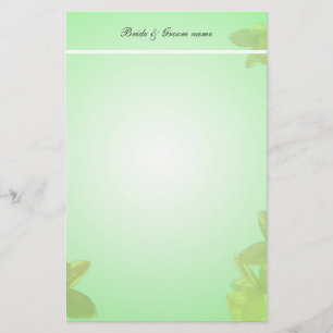 wedding stationary.yellow tulip flowers stationery